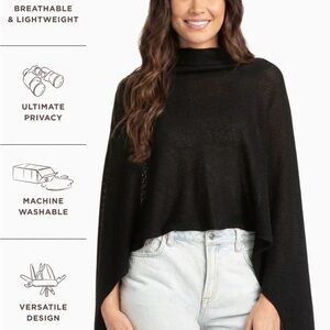 We Are Anna Cocoon Nursing Cover - Black